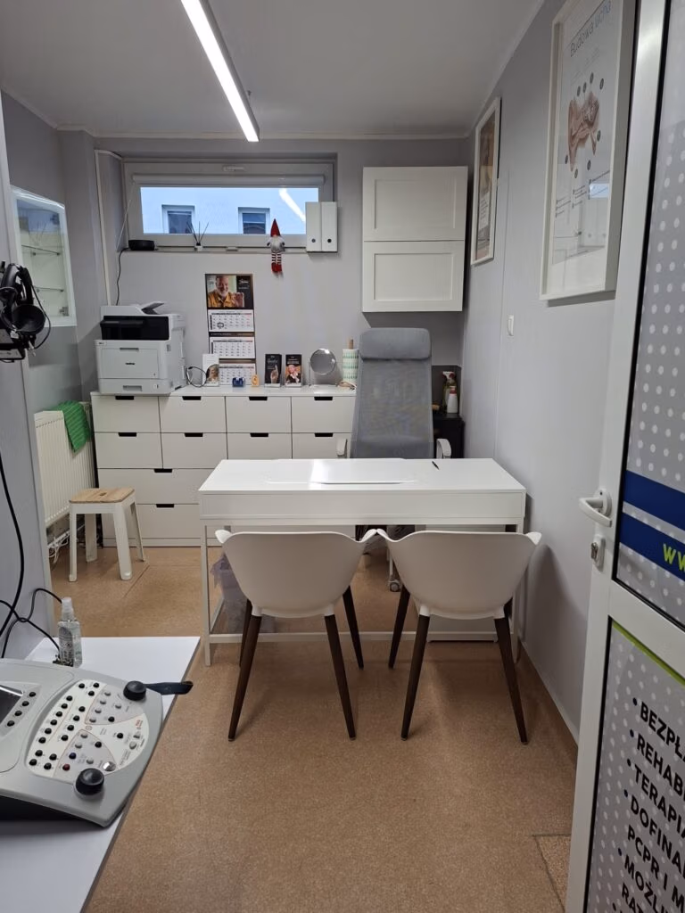 Gabinet Audiopuls - wnętrze